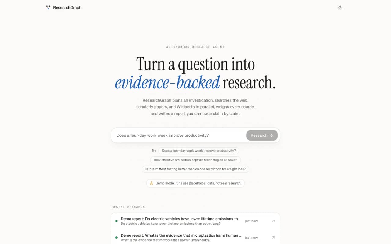 ResearchGraph: Home