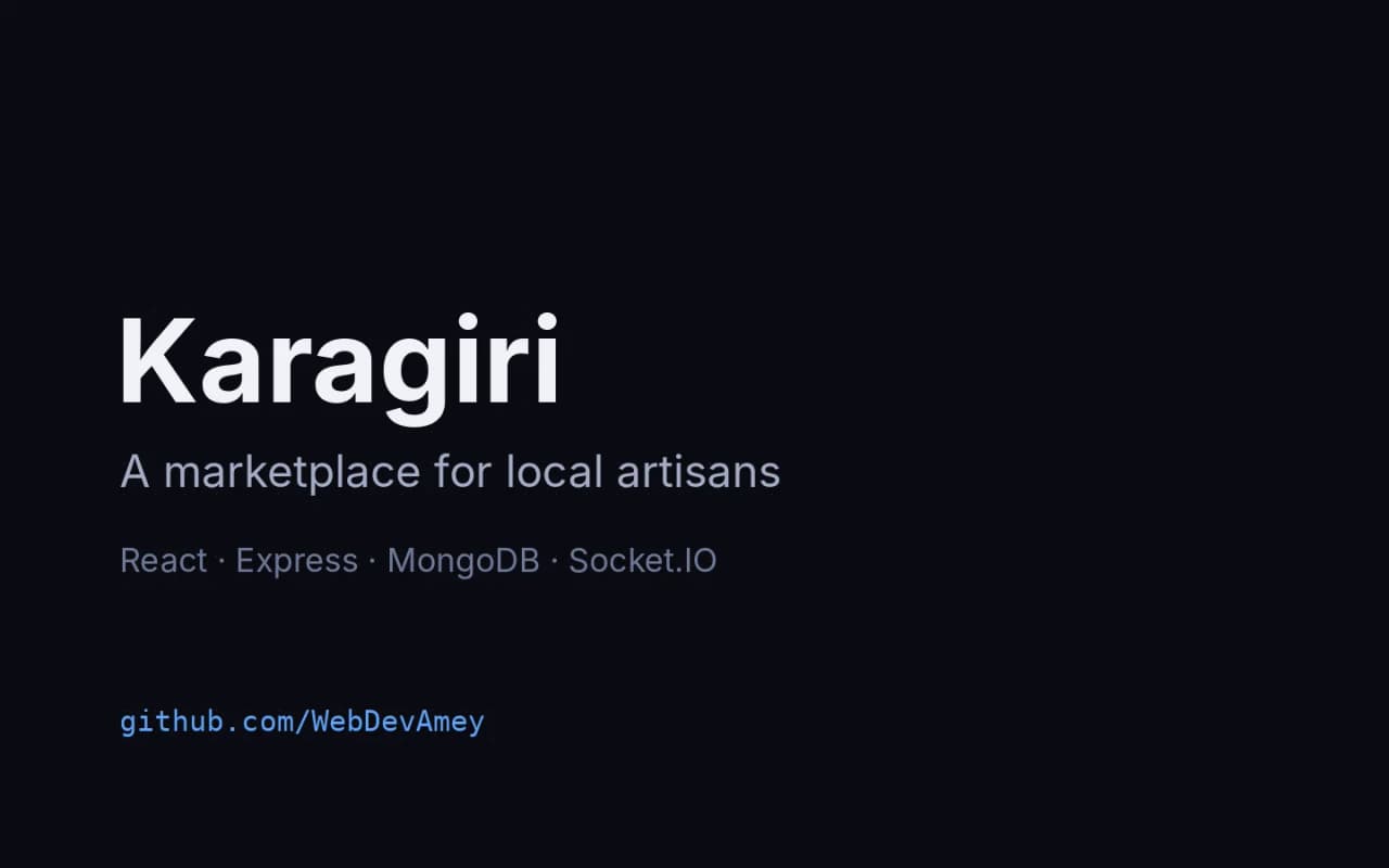 Karagiri: Cover