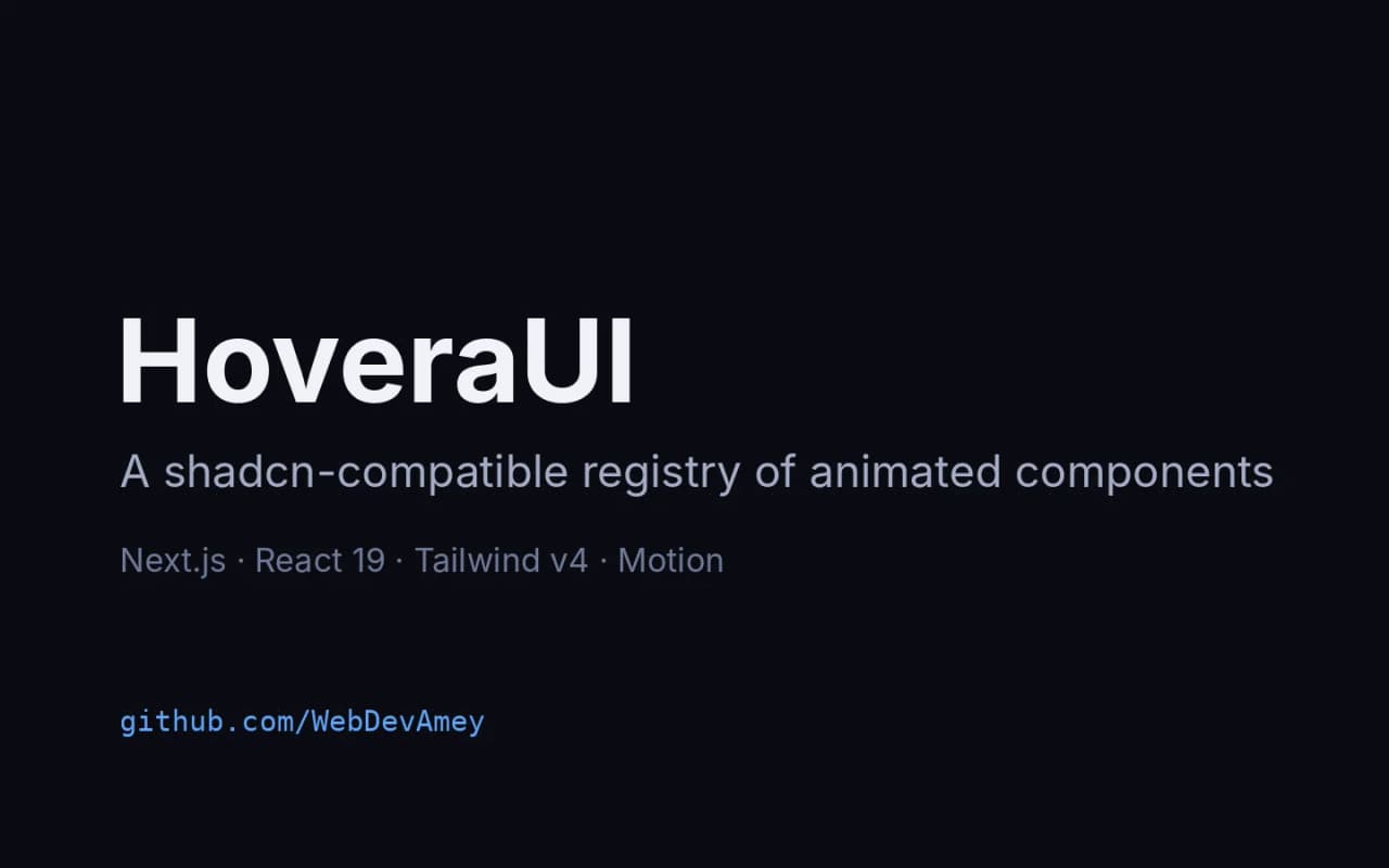 HoveraUI: Cover