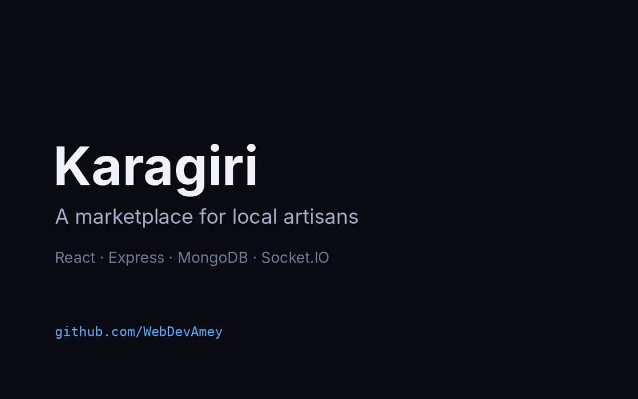 Karagiri: Cover