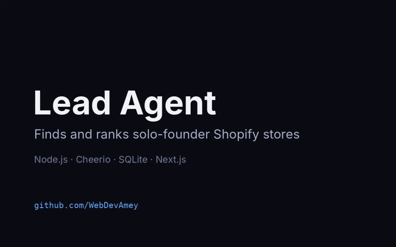 Lead Agent: Cover