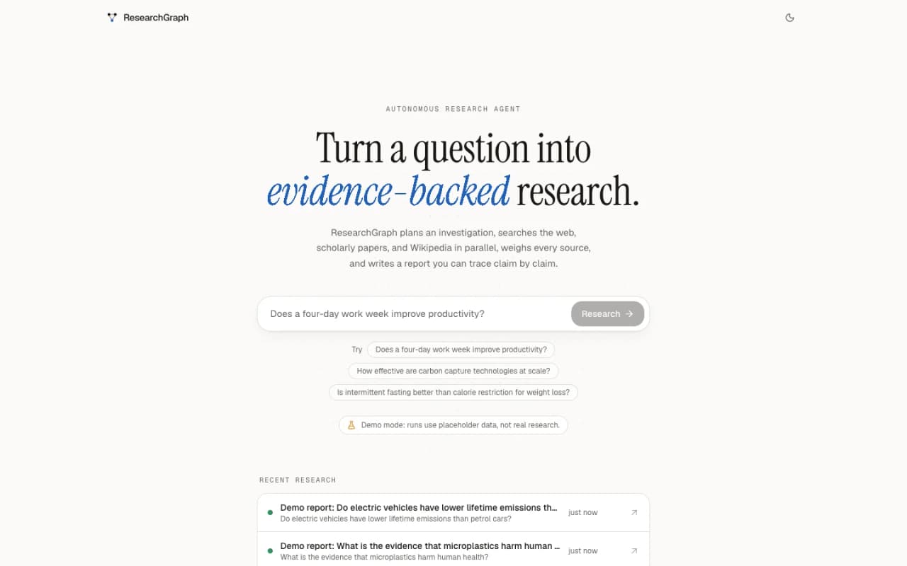 ResearchGraph: Home