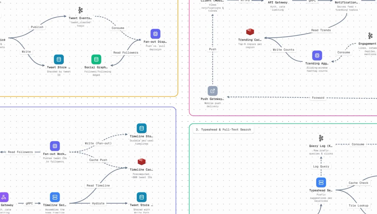System Design Mafia: Twitter architecture diagram